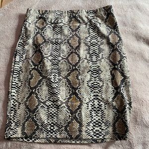 snakeskin skirt